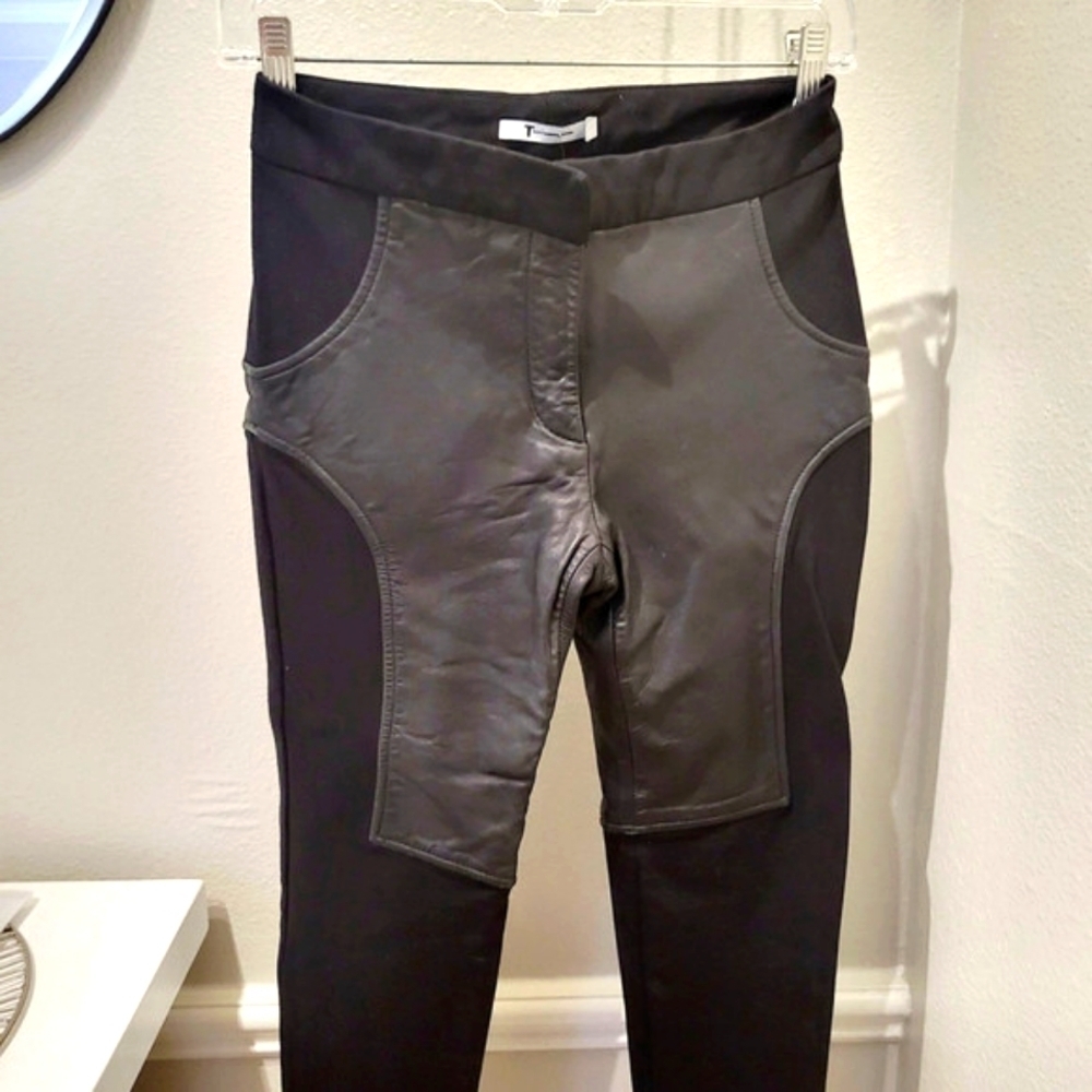 Alexander Wang | Leather Riding Pant - Picture 2 of 3